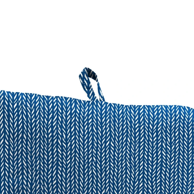 Navy Dash Outdoor Chair Cushion