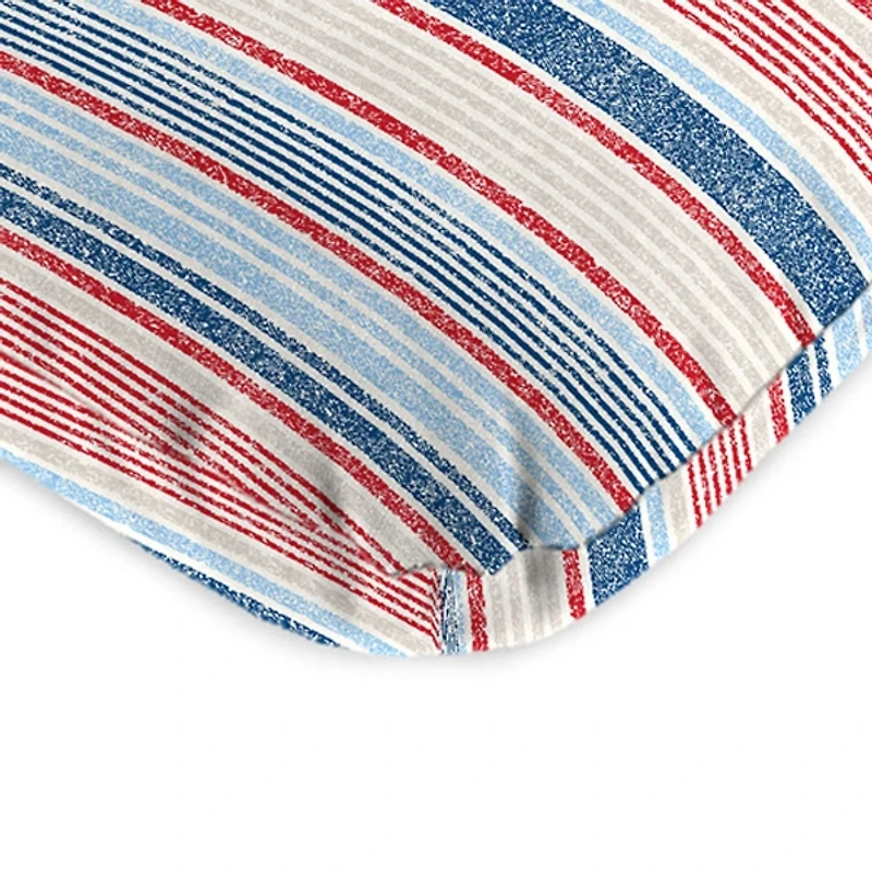 Distressed Stripe Outdoor Chair Cushion, 22x45