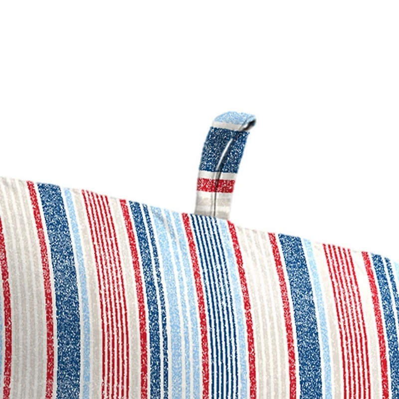 Distressed Stripe Outdoor Chair Cushion, 22x45
