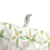 Cream Floral Outdoor Chair Cushion, 22x45
