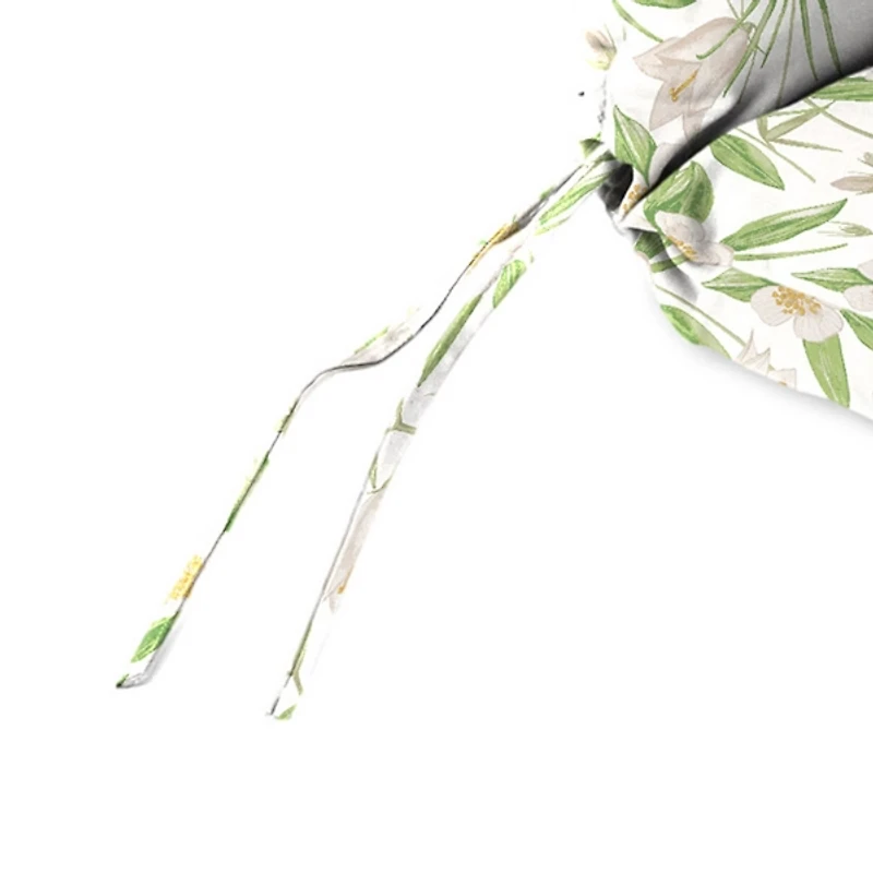 Cream Floral Outdoor Chair Cushion, 22x45