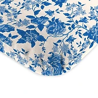 Blue Wetland Floral Outdoor Chair Cushion, 22x45