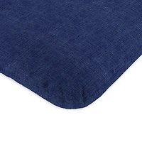 Indigo Crosshatch Outdoor Chair Cushion, 22x45