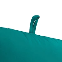 Solid Teal Outdoor Chair Cushion, 22x45