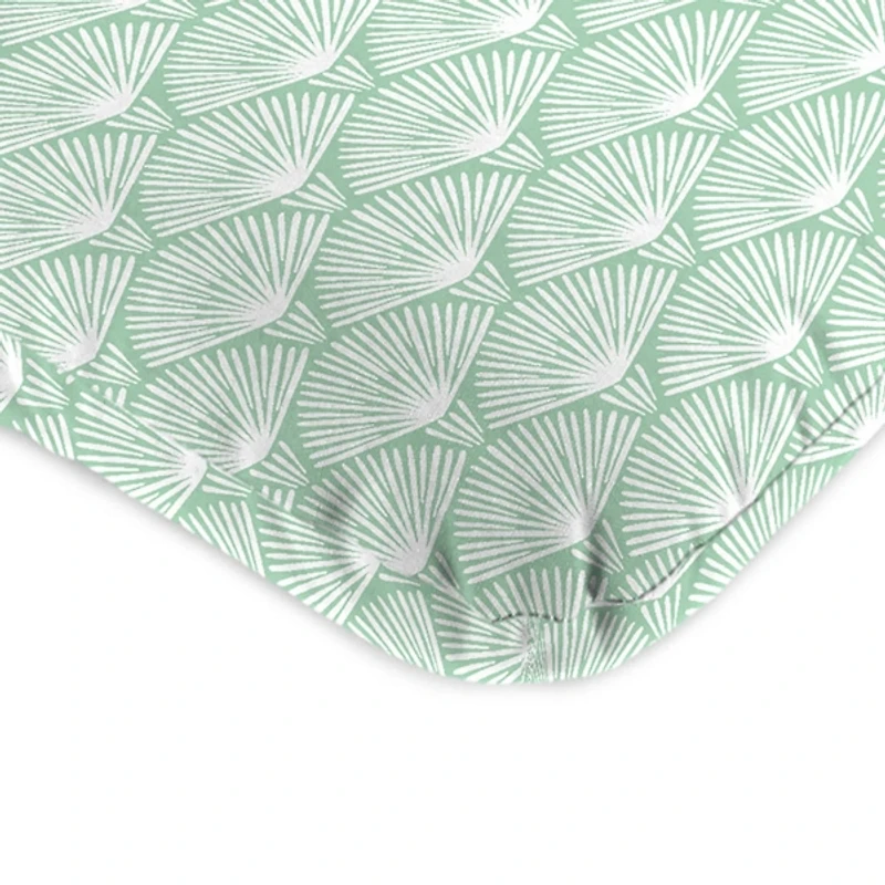 Seagreen Geometric Outdoor Chair Cushion, 22x45