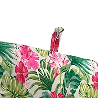 Pink Hibiscus Outdoor Chair Cushion, 22x45