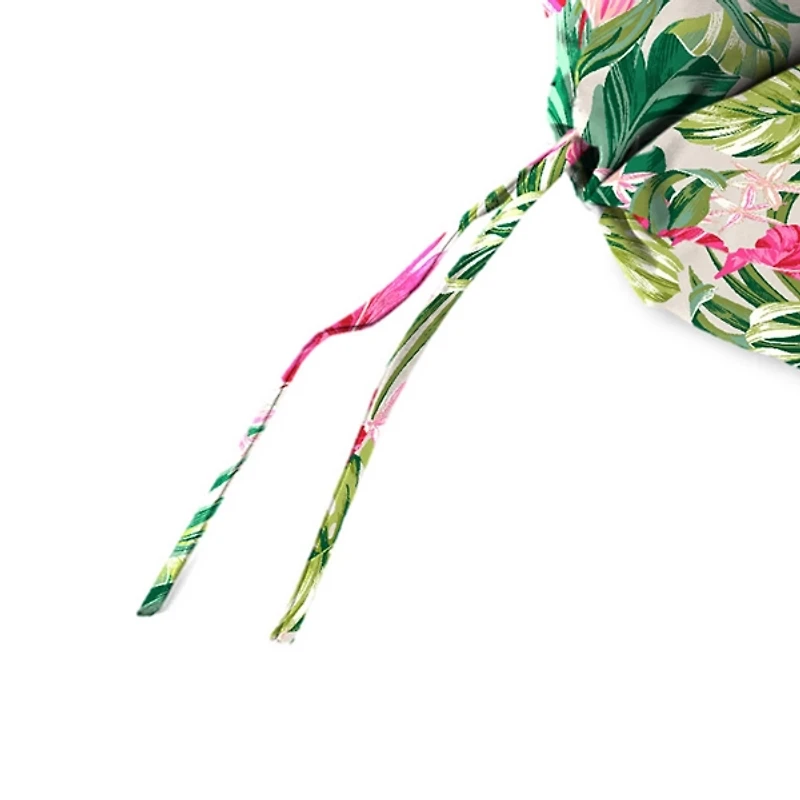 Pink Hibiscus Outdoor Chair Cushion, 22x45