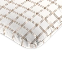 Beige and White Plaid Outdoor Chair Cushion, 22x45