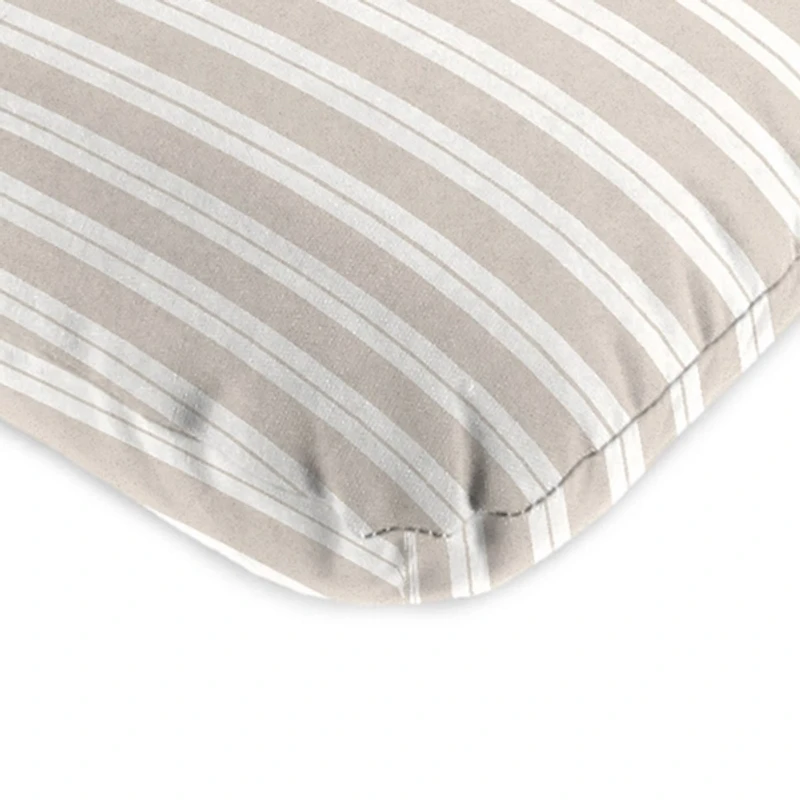 Sand Striped Outdoor Chair Cushion, 22x45