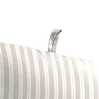 Sand Striped Outdoor Chair Cushion, 22x45