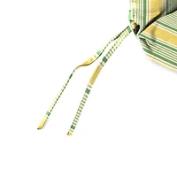 Yellow & Green Stripe Outdoor Chair Cushion, 22x45