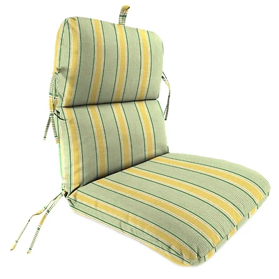 Yellow & Green Stripe Outdoor Chair Cushion, 22x45