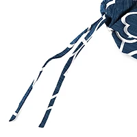 Ocean Blue Quatrefoil Outdoor Chair Cushion, 22x45