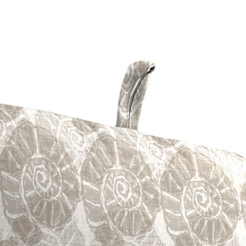 Taupe Conch Shell Outdoor Chair Cushion, 22x45