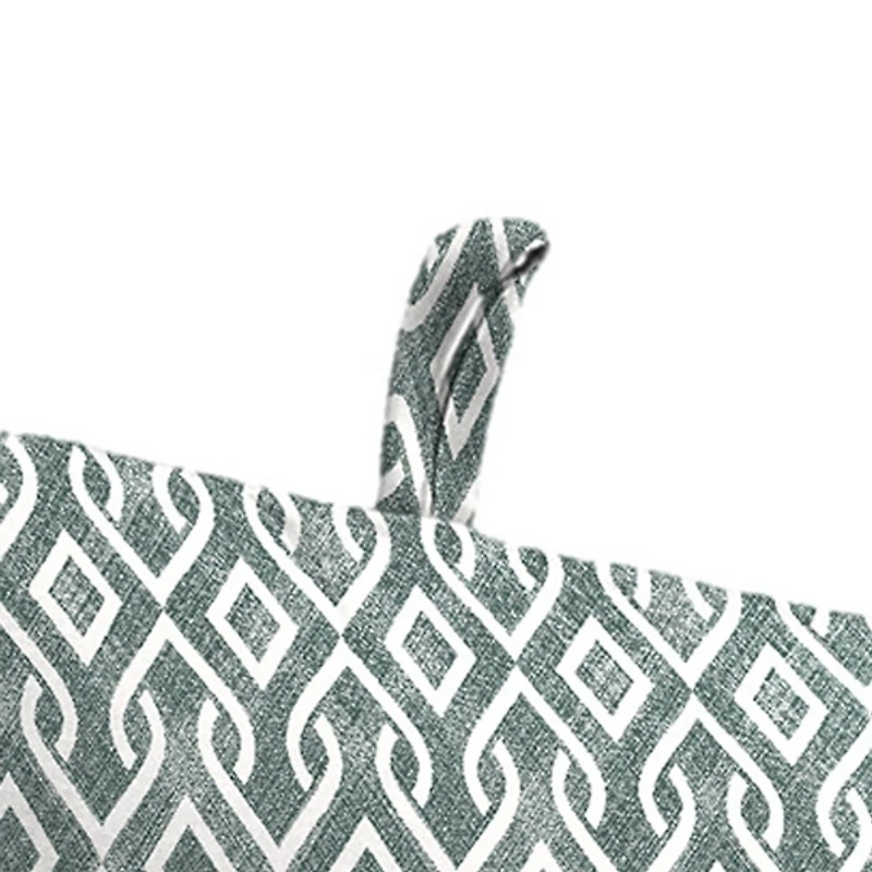 Volcanic Gray Lattice Outdoor Chair Cushion, 22x45