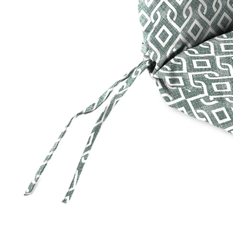 Volcanic Gray Lattice Outdoor Chair Cushion, 22x45