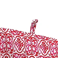 Red Medallion Outdoor Chair Cushion, 22x45