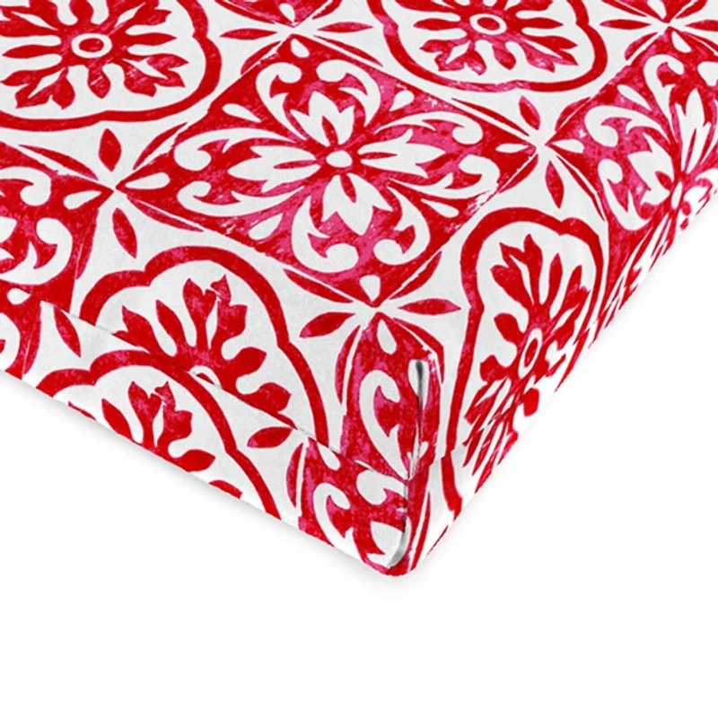 Saturn Red Medallion Outdoor Chair Cushion
