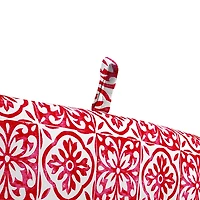 Saturn Red Medallion Outdoor Chair Cushion