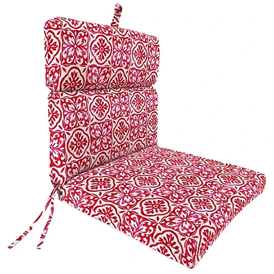 Saturn Red Medallion Outdoor Chair Cushion