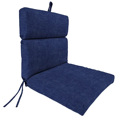 Indigo Blue Crosshatch Outdoor Chair Cushion