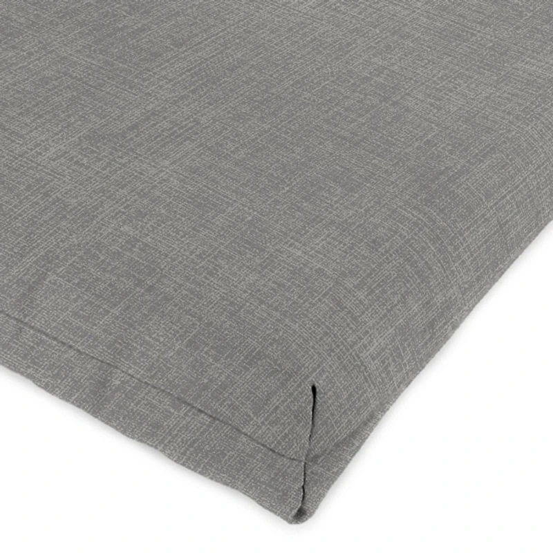 Graphite Gray Crosshatch Outdoor Chair Cushion