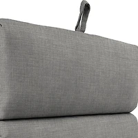 Graphite Gray Crosshatch Outdoor Chair Cushion