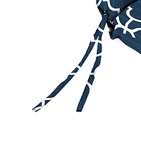 Ocean Blue Quatrefoil Outdoor Chair Cushion