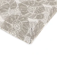 Taupe Conch Shell Outdoor Chair Cushion with Ties