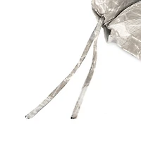 Taupe Conch Shell Outdoor Chair Cushion with Ties