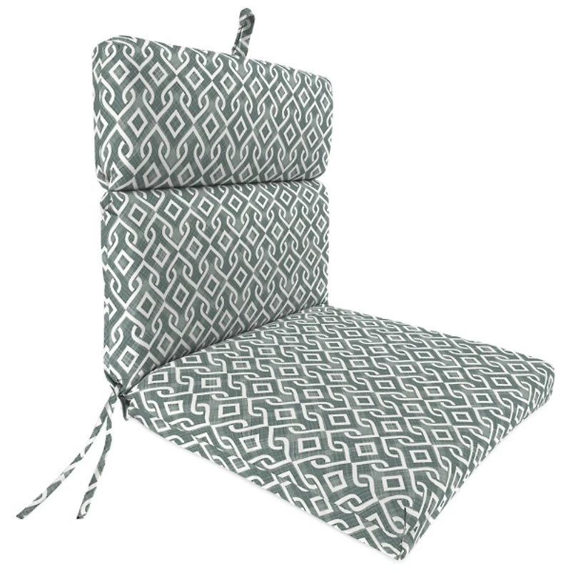 Volcanic Gray Lattice Outdoor Chair Cushion