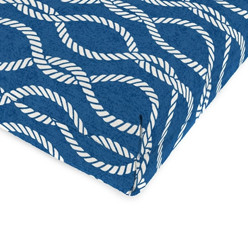 Regatta Navy Lattice Outdoor Chair Cushion