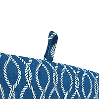 Regatta Navy Lattice Outdoor Chair Cushion