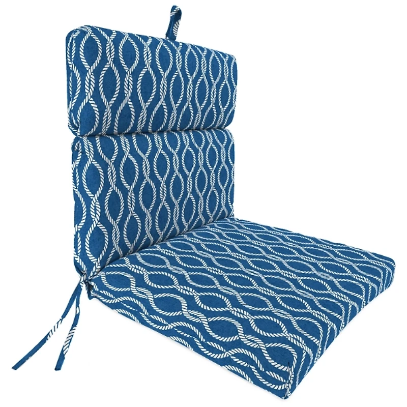 Regatta Navy Lattice Outdoor Chair Cushion