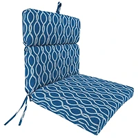 Regatta Navy Lattice Outdoor Chair Cushion