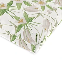 Cream Floral Outdoor Chair Cushion with Ties