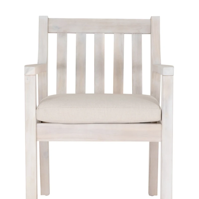 Whitewash Teagon Outdoor Dining Chairs, Set of 2