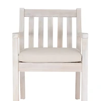 Whitewash Teagon Outdoor Dining Chairs, Set of 2
