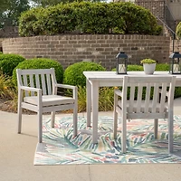 Whitewash Teagon Outdoor Dining Chairs, Set of 2