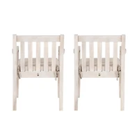 Whitewash Teagon Outdoor Dining Chairs, Set of 2