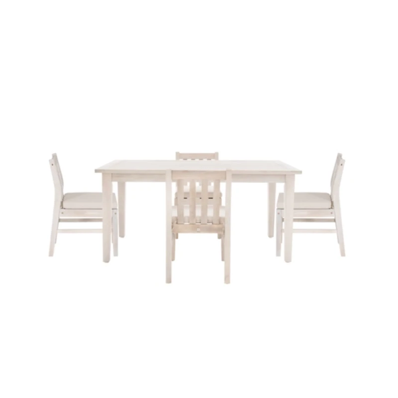 Whitewash Teagon 5-pc. Outdoor Dining Set