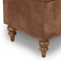 Mocha Tufted Storage Bench