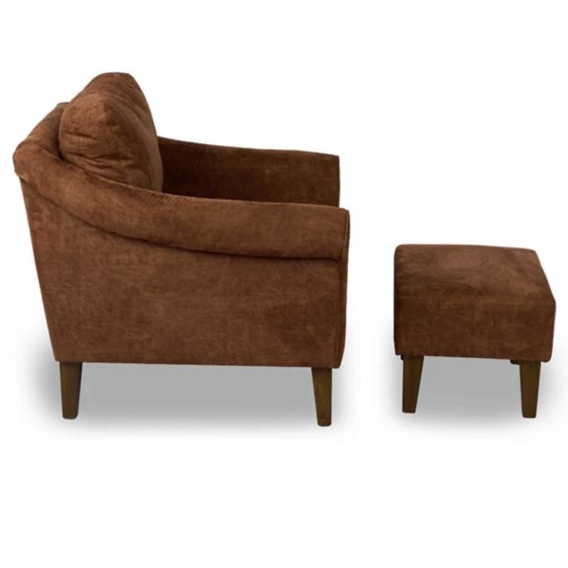Chestnut Brown Sloan 2-pc. Chair & Ottoman Set