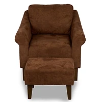 Chestnut Brown Sloan 2-pc. Chair & Ottoman Set