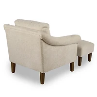Ivory Sloan 2-pc. Chair & Ottoman Set