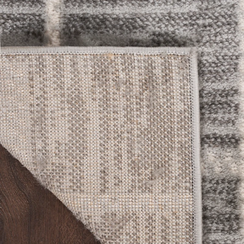 Serenity Geometric Grid Area Rug