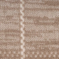 Mocha Serenity Geometric Grid Runner, 2x7