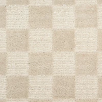 Beige Serenity Checkered Area Rug, 7x9
