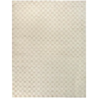 Beige Serenity Checkered Area Rug, 7x9