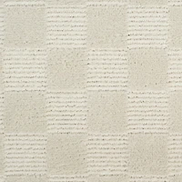 Ivory Serenity Checkered Runner, 2x7